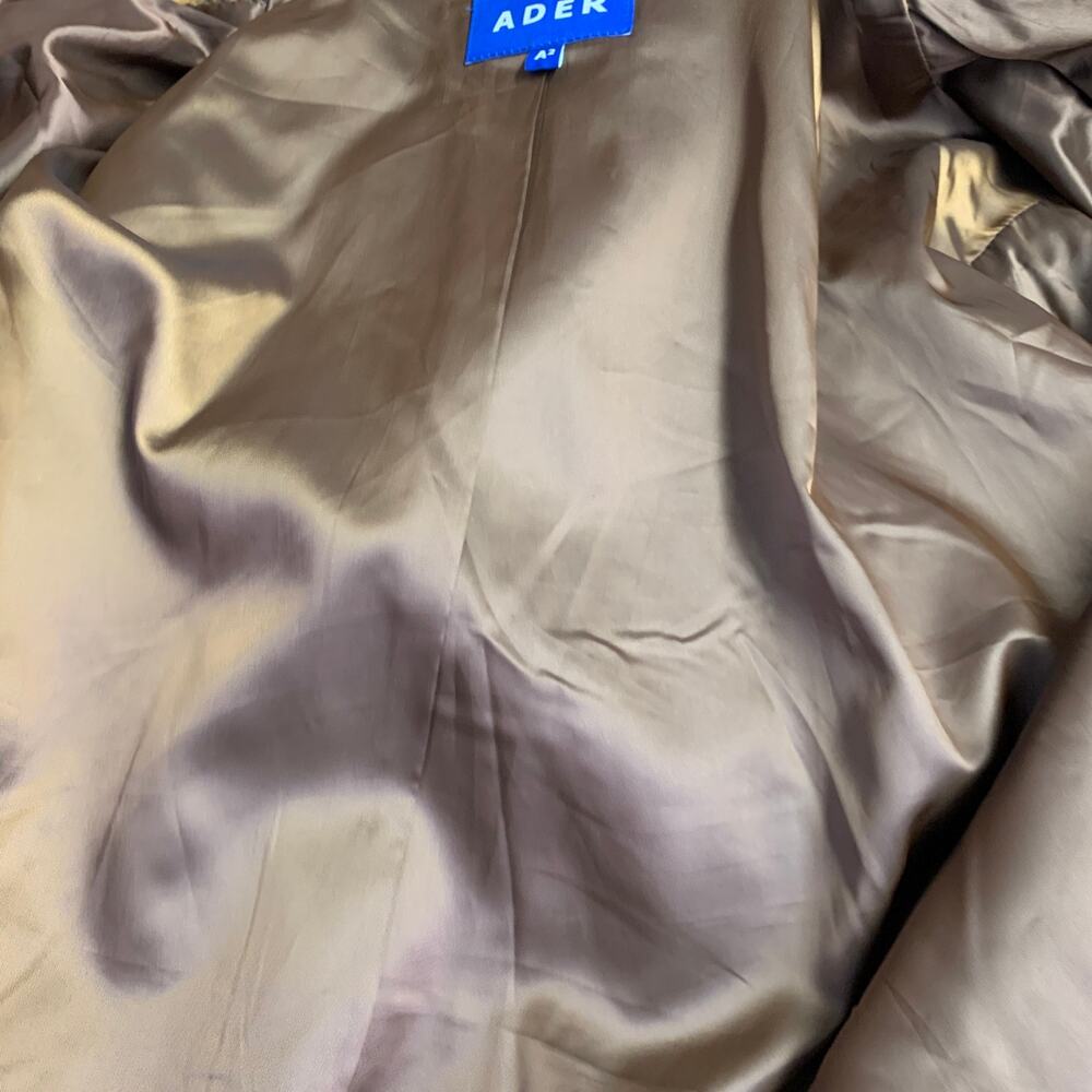 ADER ERROR Size M Brown Plaid Wool Blend One Pock… - image 7